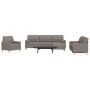 4-piece sofa set with ottoman and taupe fabric cushions by , Sofas - Ref: Foro24-3278318, Price: 773,99 €, Discount: %
