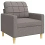 4-piece sofa set with ottoman and taupe fabric cushions by , Sofas - Ref: Foro24-3278318, Price: 760,00 €, Discount: %
