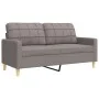 4-piece sofa set with ottoman and taupe fabric cushions by , Sofas - Ref: Foro24-3278318, Price: 760,00 €, Discount: %