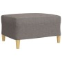 4-piece sofa set with ottoman and taupe fabric cushions by , Sofas - Ref: Foro24-3278318, Price: 773,99 €, Discount: %