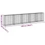 Gabion basket with galvanized iron cover 500x50x100 cm by , Pots and planters - Ref: Foro24-3295146, Price: 184,67 €, Discoun...
