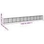 Gabion basket with galvanized iron cover 1100x50x100cm by , Pots and planters - Ref: Foro24-3295152, Price: 461,28 €, Discoun...