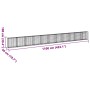Gabionenkorb mit verzinktem Eisenüberdachung 1100x50x100cm. von , Töpfe und Pflanzgefäße - Ref: Foro24-3295152, Preis: 451,73...