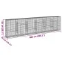 Gabion basket with galvanized iron cover 600x50x150 cm by , Pots and planters - Ref: Foro24-3295159, Price: 300,30 €, Discoun...