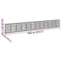 Gabion basket with galvanized iron cover 1200x50x150cm by , Pots and planters - Ref: Foro24-3295165, Price: 600,79 €, Discoun...
