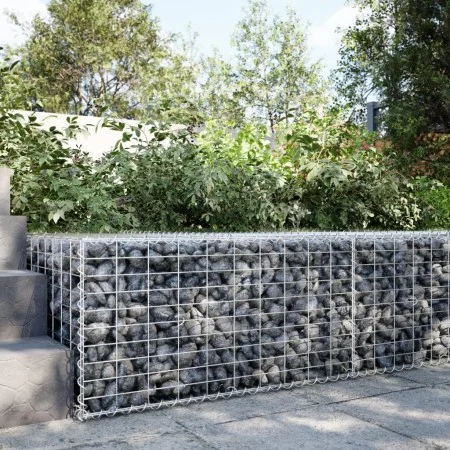 Gabion basket with galvanized iron cover 100x100x50 cm by , Pots and planters - Ref: Foro24-3295178, Price: 62,68 €, Discount: %