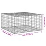 Gabion basket with galvanized iron cover 100x100x50 cm by , Pots and planters - Ref: Foro24-3295178, Price: 60,77 €, Discount: %