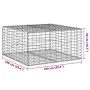Gabion basket with galvanized iron cover 100x100x50 cm by , Pots and planters - Ref: Foro24-3295178, Price: 62,68 €, Discount: %