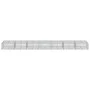 Gabion basket with galvanized iron cover 700x100x50 cm by , Pots and planters - Ref: Foro24-3295184, Price: 274,45 €, Discoun...