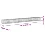 Gabion basket with galvanized iron cover 700x100x50 cm by , Pots and planters - Ref: Foro24-3295184, Price: 274,45 €, Discoun...