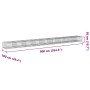 Gabion basket with galvanized iron cover 900x100x50 cm by , Pots and planters - Ref: Foro24-3295186, Price: 328,19 €, Discoun...