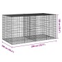 Cesta de gaviones con cubierta hierro galvanizado 200x100x100cm de , Maceteros y jardineras - Ref: Foro24-3295192, Precio: 12...