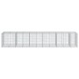 Gabion basket with galvanized iron cover 550x100x100cm by , Pots and planters - Ref: Foro24-3295199, Price: 311,31 €, Discoun...