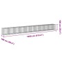Cesta de gaviones y cubierta hierro galvanizado 1050x100x100 cm de , Maceteros y jardineras - Ref: Foro24-3295209, Precio: 58...