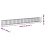 Gabionenkorb und verzinkte Eisenabdeckung 1050x100x100 cm von , Töpfe und Pflanzgefäße - Ref: Foro24-3295209, Preis: 590,55 €...
