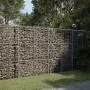 Galvanized iron wire gabion basket with cover, 200x100x150 cm. by , Pots and planters - Ref: Foro24-3295214, Price: 160,42 €,...
