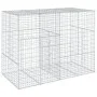 Galvanized iron wire gabion basket with cover, 200x100x150 cm. by , Pots and planters - Ref: Foro24-3295214, Price: 160,42 €,...
