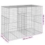 Galvanized iron wire gabion basket with cover, 200x100x150 cm. by , Pots and planters - Ref: Foro24-3295214, Price: 160,42 €,...