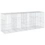 Cesta de gaviones con cubierta hierro galvanizado 400x100x150cm de , Maceteros y jardineras - Ref: Foro24-3295216, Precio: 28...