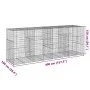 Gabion basket with galvanized iron cover 400x100x150cm by , Pots and planters - Ref: Foro24-3295216, Price: 284,37 €, Discoun...