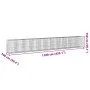 Galvanized iron gabion basket with cover 1100x100x150 cm by , Pots and planters - Ref: Foro24-3295223, Price: 802,19 €, Disco...