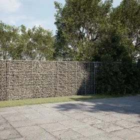 Gabion basket with galvanized iron cover 900x100x150cm by , Pots and planters - Ref: Foro24-3295221, Price: 622,58 €, Discoun...