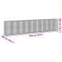 Gabion basket with galvanized iron cover 950x100x200cm by , Pots and planters - Ref: Foro24-3295242, Price: 848,28 €, Discoun...
