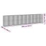 Gabion basket with galvanized iron cover 950x100x200cm by , Pots and planters - Ref: Foro24-3295242, Price: 863,00 €, Discoun...