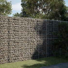 Gabion basket with galvanized iron cover 200x50x200 cm by , Pots and planters - Ref: Foro24-3295167, Price: 148,37 €, Discoun...