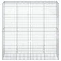 Cesta de gaviones con cubierta hierro galvanizado 200x50x200 cm de , Maceteros y jardineras - Ref: Foro24-3295167, Precio: 14...