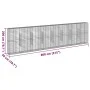 Gabionenkorb mit verzinktem Eisenüberdachung 800x50x200 cm von , Töpfe und Pflanzgefäße - Ref: Foro24-3295173, Preis: 529,85 ...
