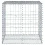 Galvanized iron wire basket with cover, 100x100x100 cm. by , Pots and planters - Ref: Foro24-3295190, Price: 77,20 €, Discoun...