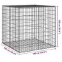 Gabionenkorb mit verzinktem Eisenüberdachung 100x100x100 cm von , Töpfe und Pflanzgefäße - Ref: Foro24-3295190, Preis: 76,75 ...