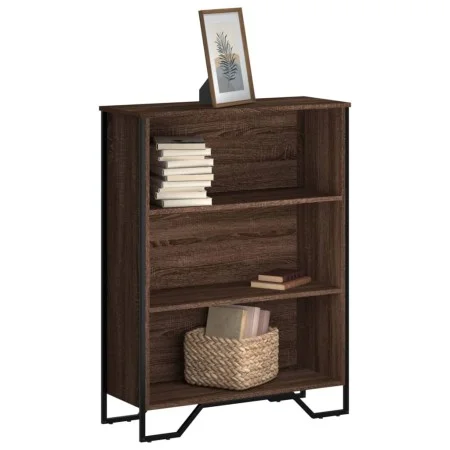 Engineered wood brown oak bookshelf 80x31x106 cm by , Bookcases and shelves - Ref: Foro24-848628, Price: 59,51 €, Discount: %