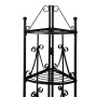 Schwarzes Eck-Pflanzenregal von vidaXL, Topfständer - Ref: Foro24-40782, Preis: 76,08 €, Rabatt: %