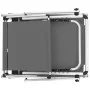Klappbare Sonnenliegen mit 2 Stück Dach Aluminium und grauer Textilene von vidaXL, Liegen - Ref: Foro24-312460, Preis: 185,98...