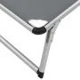 Klappbare Sonnenliegen mit 2 Stück Dach Aluminium und grauer Textilene von vidaXL, Liegen - Ref: Foro24-312460, Preis: 185,98...