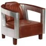 Echter brauner Ledersessel für Piloten von , Sessel - Ref: Foro24-247796, Preis: 524,76 €, Rabatt: %