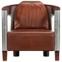 Echter brauner Ledersessel für Piloten von , Sessel - Ref: Foro24-247796, Preis: 524,76 €, Rabatt: %