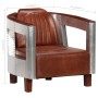 Echter brauner Ledersessel für Piloten von , Sessel - Ref: Foro24-247796, Preis: 533,37 €, Rabatt: %