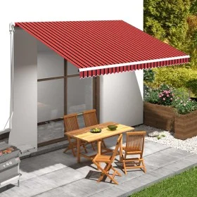 Toldo de lona naranja y marrón 450x300 cm de , Toldos - Ref: Foro24-145725, Precio: 62,29 €, Descuento: %