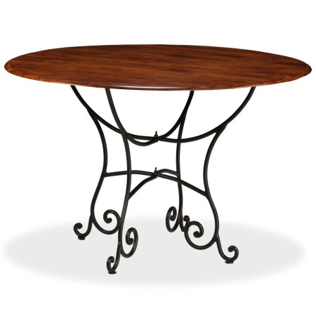Massivholzesstisch aus Akazienholz mit Honig-Finish, 120x76 cm. von , Küchen- und Esstische - Ref: Foro24-245642, Preis: 333,...