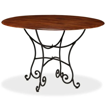 Mesa de comedor madera maciza de acacia acabado miel 120x76 cm de , Mesas de cocina y de comedor - Ref: Foro24-245642, Precio...