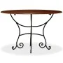 Solid acacia wood dining table with honey finish 120x76 cm by , Kitchen and dining tables - Ref: Foro24-245642, Price: 327,32...
