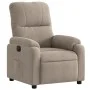 Electric reclining armchair in gray taupe microfiber fabric by , Armchairs - Ref: Foro24-3204915, Price: 295,77 €, Discount: %