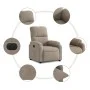 Electric reclining armchair in gray taupe microfiber fabric by , Armchairs - Ref: Foro24-3204915, Price: 295,77 €, Discount: %