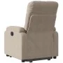 Verstellbarer Aufstehsessel aus grauem Taupe-Mikrofasergewebe. von , Sessel - Ref: Foro24-3204929, Preis: 328,65 €, Rabatt: %