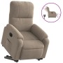 Electric reclining and lift armchair in gray taupe microfiber fabric. by , Armchairs - Ref: Foro24-3204943, Price: 348,04 €, ...