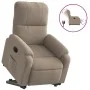 Electric reclining and lift armchair in gray taupe microfiber fabric. by , Armchairs - Ref: Foro24-3204943, Price: 377,77 €, ...
