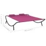 Outdoor-Liege aus rosafarbenem Stoff von vidaXL, Betten im Freien - Ref: Foro24-313532, Preis: 108,16 €, Rabatt: %
